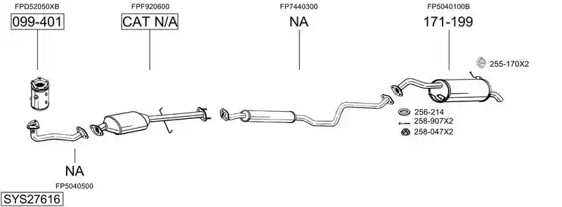 BOSAL SYS27616