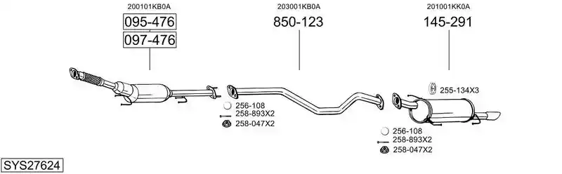 BOSAL SYS27624