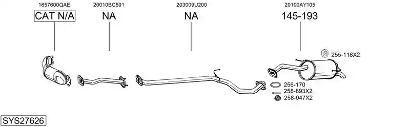 BOSAL SYS27626