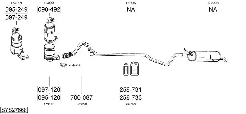 BOSAL SYS27668