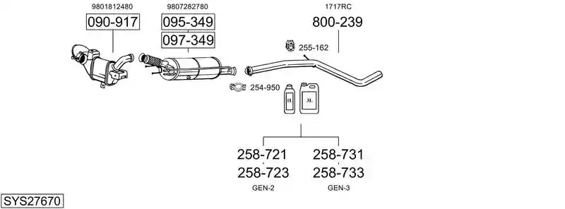 BOSAL SYS27670