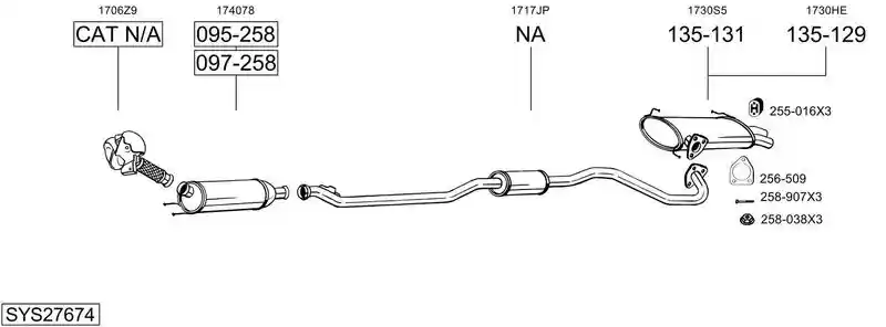 BOSAL SYS27674
