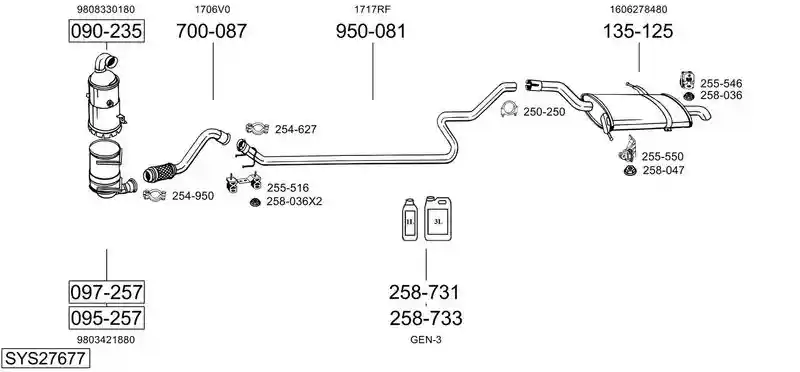 BOSAL SYS27677