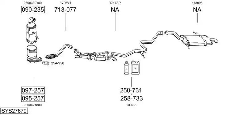 BOSAL SYS27679