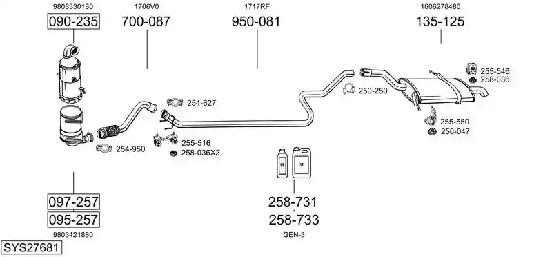 BOSAL SYS27681