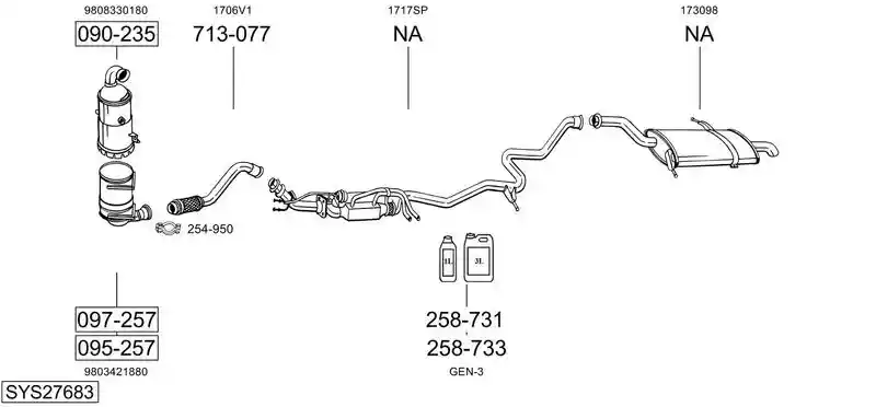BOSAL SYS27683