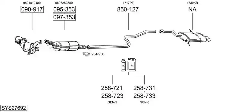 BOSAL SYS27692