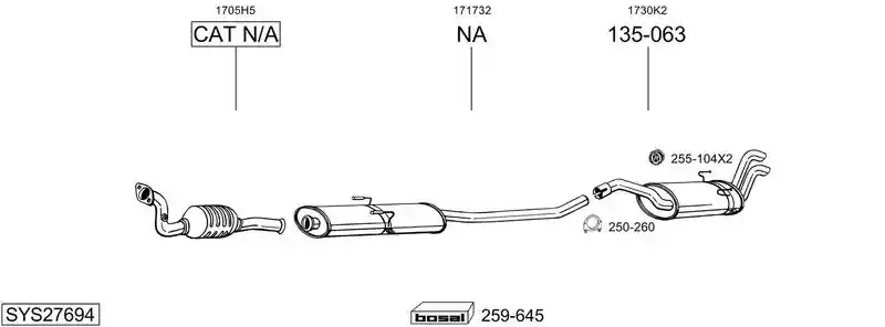 BOSAL SYS27694