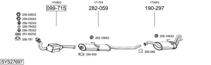 BOSAL SYS27697