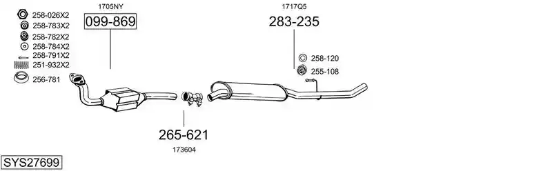 BOSAL SYS27699