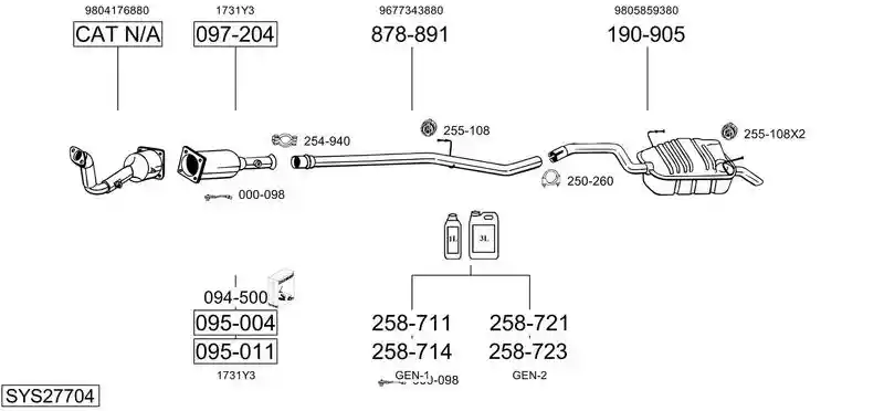 BOSAL SYS27704