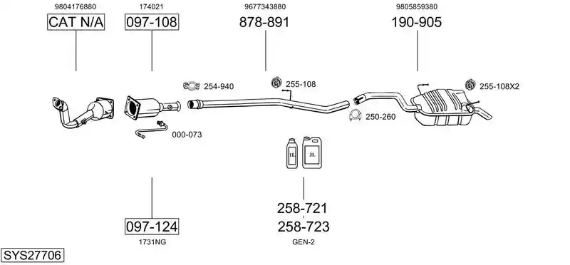 BOSAL SYS27706