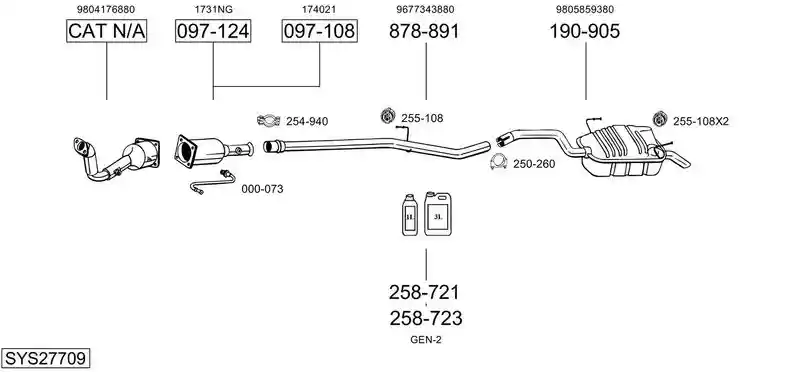 BOSAL SYS27709