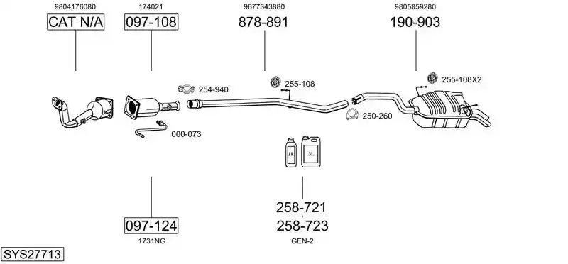 BOSAL SYS27713