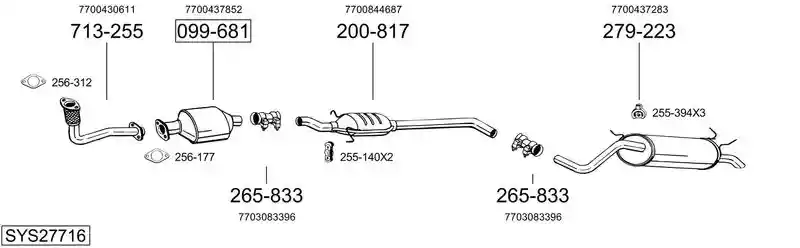 BOSAL SYS27716