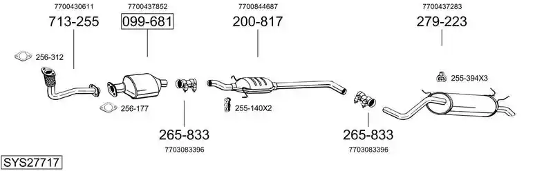 BOSAL SYS27717