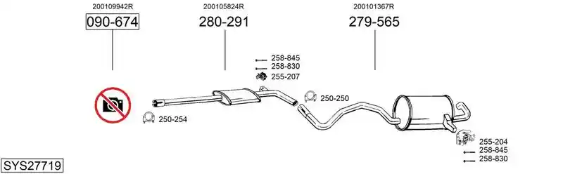 BOSAL SYS27719
