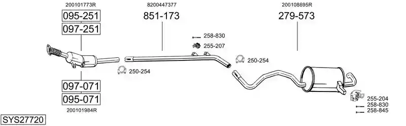 BOSAL SYS27720
