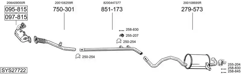 BOSAL SYS27722