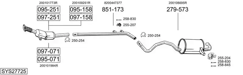 BOSAL SYS27725
