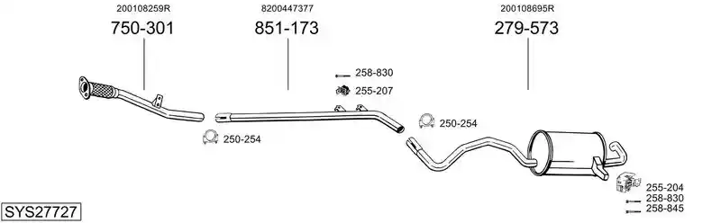 BOSAL SYS27727