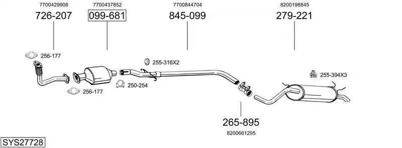 BOSAL SYS27728