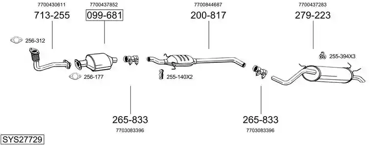 BOSAL SYS27729