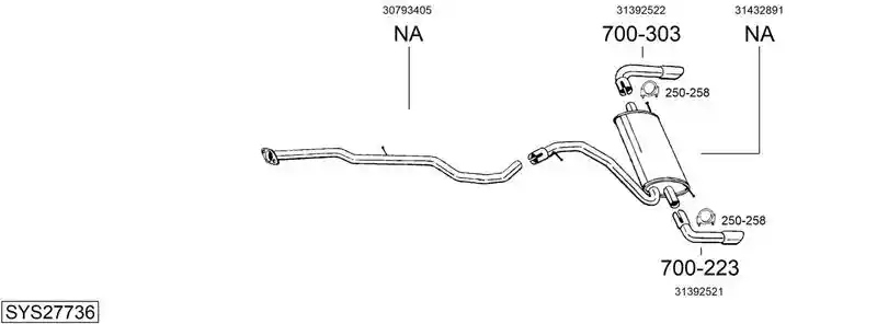 BOSAL SYS27736