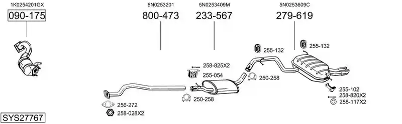 BOSAL SYS27767