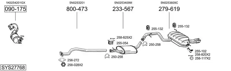 BOSAL SYS27768