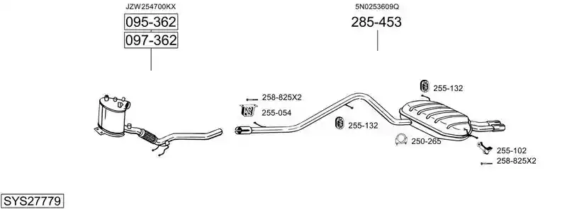 BOSAL SYS27779