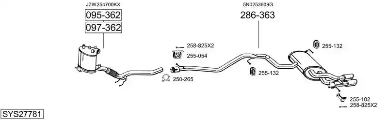 BOSAL SYS27781