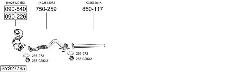 BOSAL SYS27785