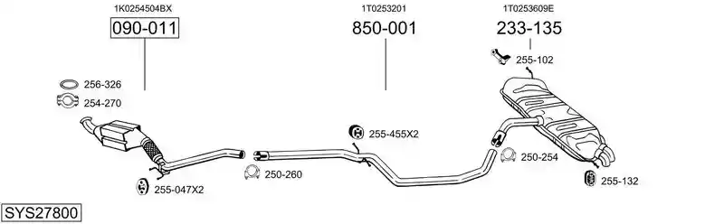 BOSAL SYS27800