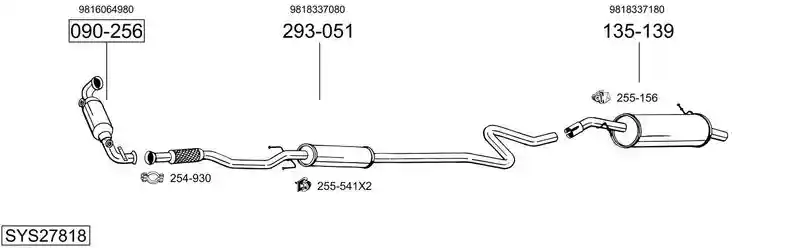 BOSAL SYS27818