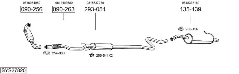 BOSAL SYS27820