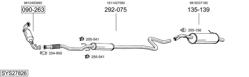 BOSAL SYS27826