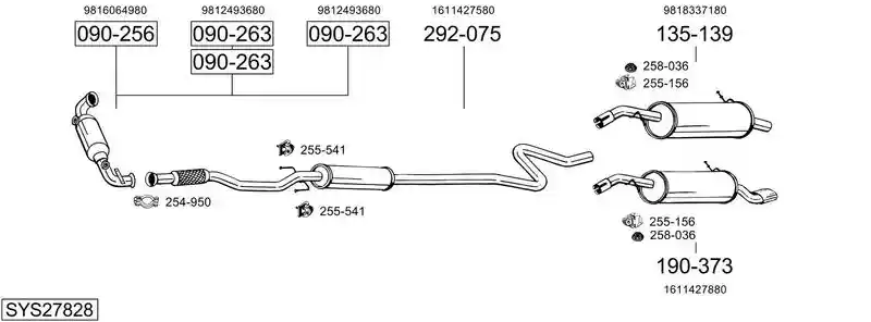 BOSAL SYS27828