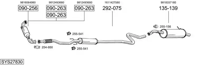 BOSAL SYS27830