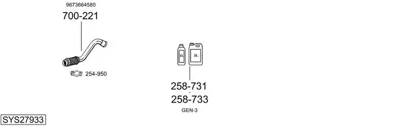 BOSAL SYS27933