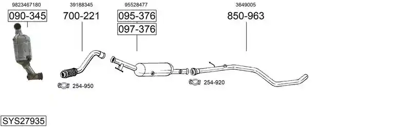 BOSAL SYS27935