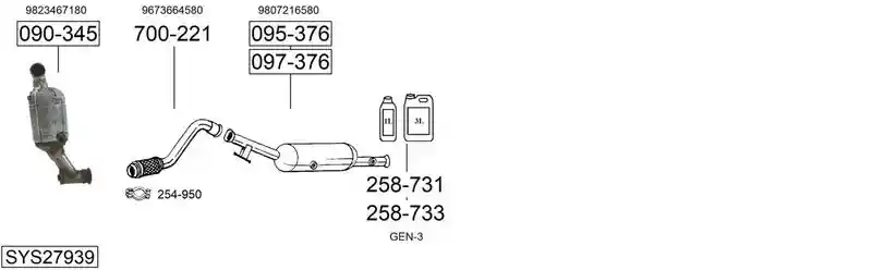 BOSAL SYS27939