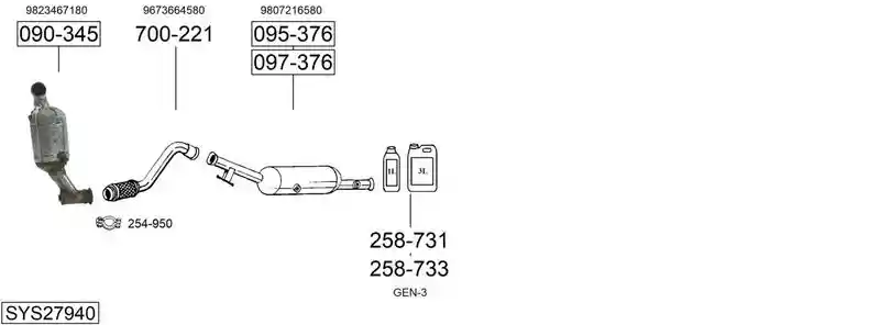 BOSAL SYS27940