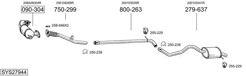 BOSAL SYS27944