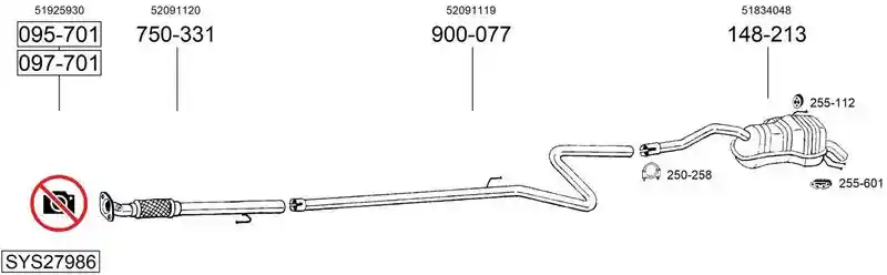 BOSAL SYS27986