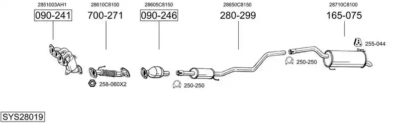 BOSAL SYS28019