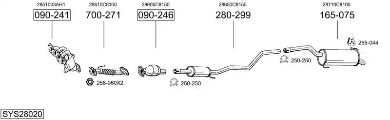 BOSAL SYS28020