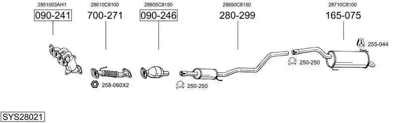 BOSAL SYS28021