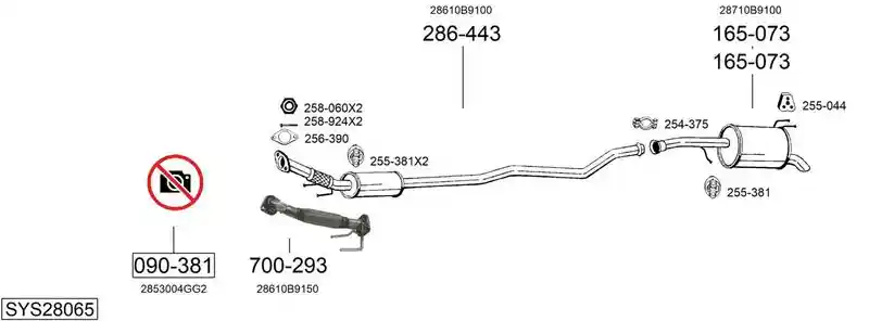 BOSAL SYS28065