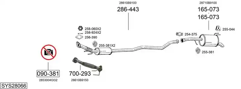 BOSAL SYS28066